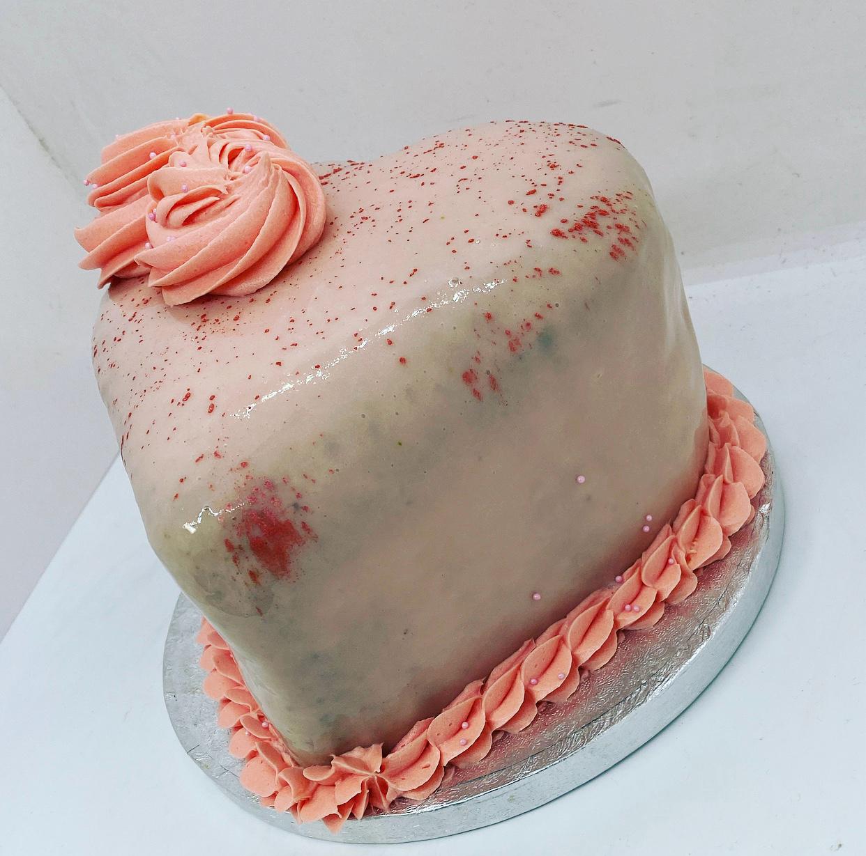 Lychee and White Chocolate Cake